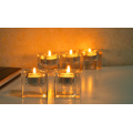 hot sale! square glass candles holder cheap